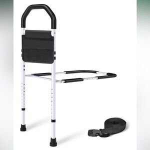 Adjustable Bed Assist Rail with Safety Strap